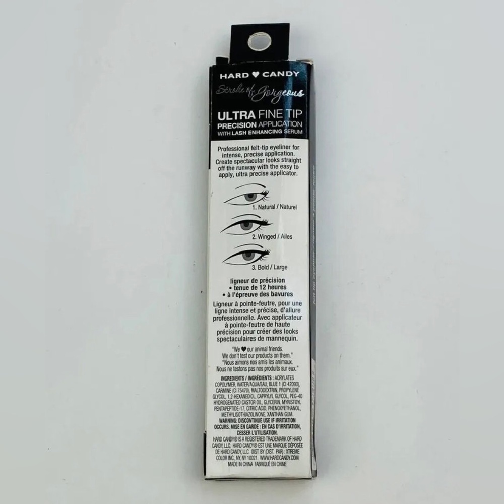 New Hard Candy Felt Tip Eyeliner “Little Black Dress” 12 Hour Smudge Proof - Picture 8 of 16